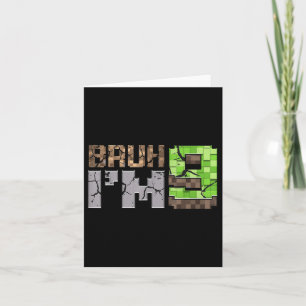 Verjaardag Boy 9th Bruh Im 9 jaar oude Gamer Pixel Kaart