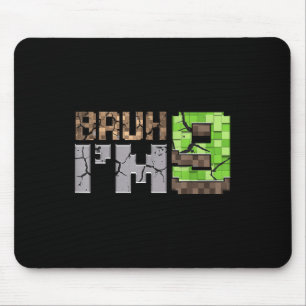 Verjaardag Boy 9th Bruh Im 9 jaar oude Gamer Pixel Muismat