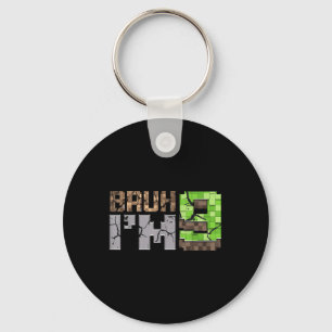 Verjaardag Boy 9th Bruh Im 9 jaar oude Gamer Pixel Sleutelhanger