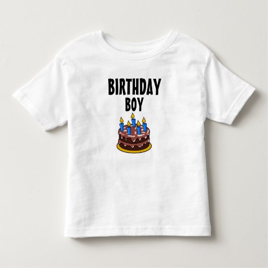 Verjaardag Boy Cake Peuter T-shirt (Voorkant)