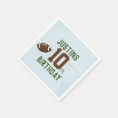 Verjaardag Boy Custom Football Party Servet (Hoek)