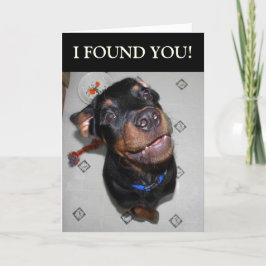 Verjaardag Boy Funny Rottweiler Kaart