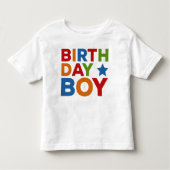 Verjaardag Boy Multi gekleurd Kinder Shirts (Voorkant)