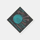 Verjaardag Breien Bijenfeest | Grappig breigaren Servet (Hoek)