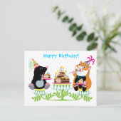 verjaardag briefkaart (Staand voorkant)