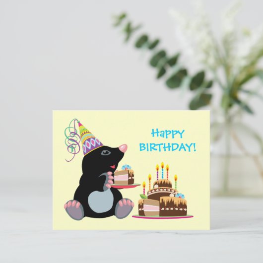 verjaardag briefkaart (Staand voorkant)