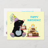 verjaardag briefkaart (Voorkant / Achterkant)