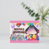 verjaardag briefkaart (Staand voorkant)