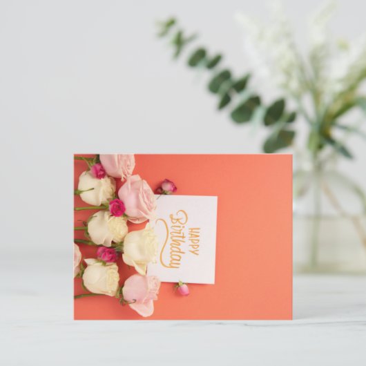 VERJAARDAG BRIEFKAART (Staand voorkant)