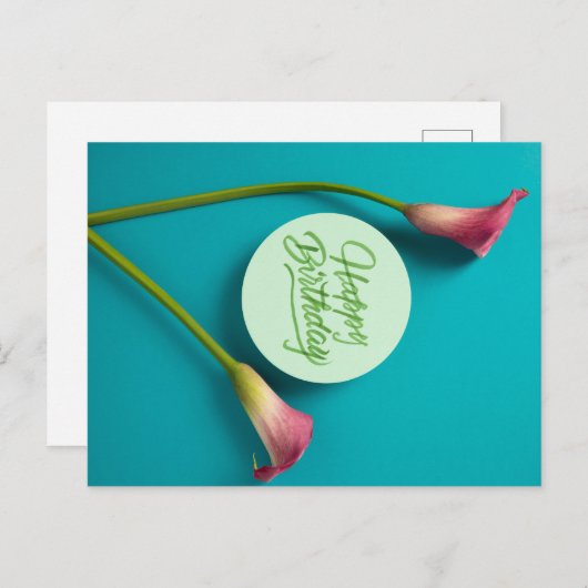 VERJAARDAG BRIEFKAART (Voorkant / Achterkant)