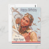 Verjaardag Briefkaart van de luchtmacht (Voorkant / Achterkant)