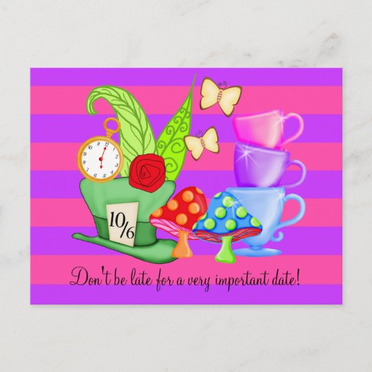 Verjaardag Briefkaart Wonderland (Voorkant)