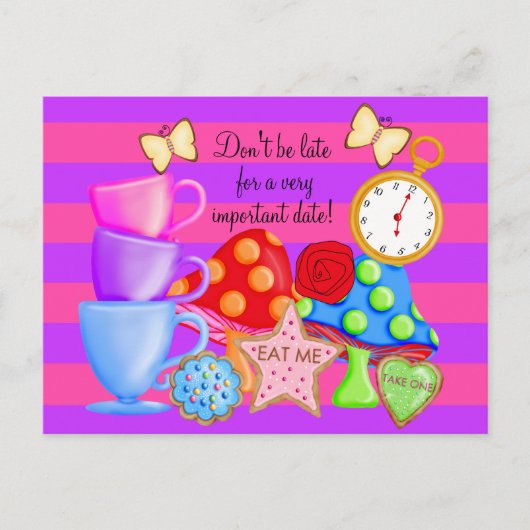 Verjaardag Briefkaart Wonderland (Voorkant)