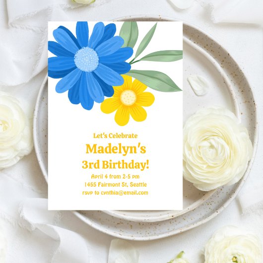 Verjaardag Bright Daisy Power Kaart