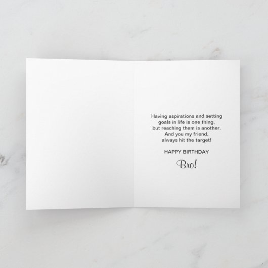 VERJAARDAG - BRO - PISTOOL - AIM KAART (Binnen)