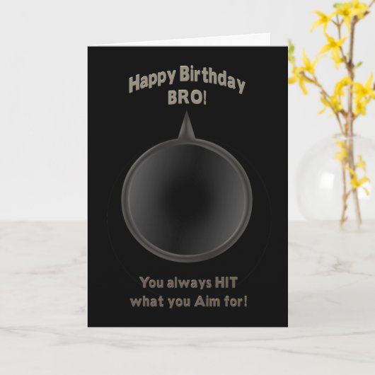 VERJAARDAG - BRO - PISTOOL - AIM KAART (Gele Bloem)