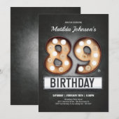 Verjaardag  Broadway Marquee Fun Custom Kaart (Voorkant / Achterkant)