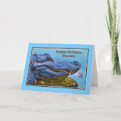 Verjaardag, Broer, Alligator en Golfbal Kaart (Voorkant)