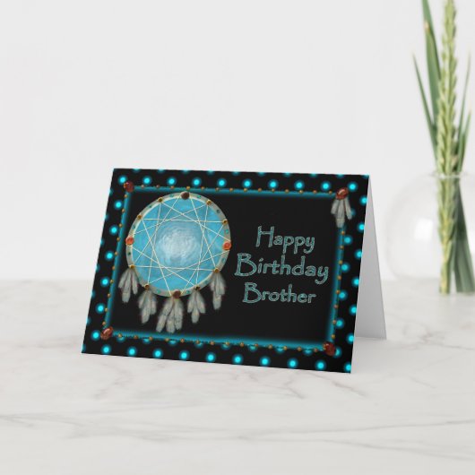 VERJAARDAG - BROER - DREAMCATCHER KAART (Voorkant)