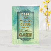 Verjaardag - Broer - Gelukkig ben je in mijn leven Kaart (Gele Bloem)