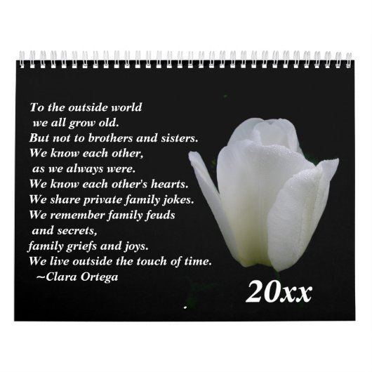 Verjaardag broer / zus kalender (Hoes)