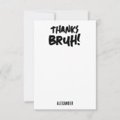 Verjaardag Bruh Jongen Tiener Tienerjongen Bedankt (Voorkant)