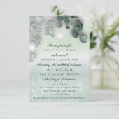 Verjaardag Bruidsdouche Licht Pot Rustieke Mint Gl Kaart (Staand voorkant)