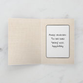 Verjaardag Bruin Beer Kaart (Binnen)