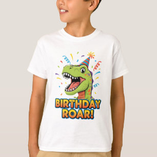 Verjaardag Brul Cute Dinosaurus Verjaardagsfeestje T-shirt
