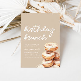 Verjaardag Brunch met Stack van Donuts Kaart