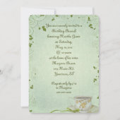 Verjaardag Brunch met theekop Uitnodiging (Voorkant)