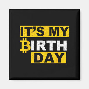 Verjaardag Btc Crypto Verjaardag Bitcoin B-Day Hod Magneet