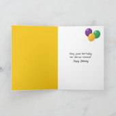 Verjaardag Buck geposeerd door een herten kruising Kaart (Binnen)