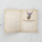 Verjaardag Buck in Bossen Kaart (Binnen)