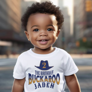 "Verjaardag Buckaroo" Cowboy Westerse Kinderverjaa Kinder Shirts