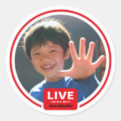 Verjaardag Buis Foto Sticker (Voorkant)