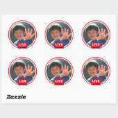 Verjaardag Buis Foto Sticker (Vel)