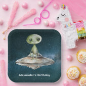 Verjaardag buitenaardse invasie papieren bordje (Feest)