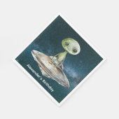 Verjaardag buitenaardse invasie servet (Hoek)