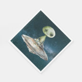 Verjaardag buitenaardse invasie servet (Hoek)