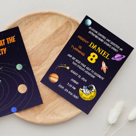 Verjaardag buitengewone uitnodigingen met een ruim