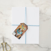 Verjaardag Bulldog Cadeaulabel (Met Touw)