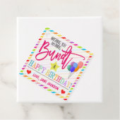 Verjaardag Bundt Cake Gift Label (In situ)