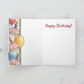 Verjaardag Bunny - Wenskaart Kaart (Binnen)