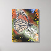 Verjaardag Butterfly Art Canvas Print (Voorkant)