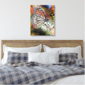 Verjaardag Butterfly Art Canvas Print (Insitu (Slaapkamer))