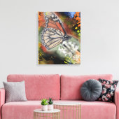 Verjaardag Butterfly Art Canvas Print (Insitu (Woonkamer))