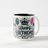 Verjaardag cadeau koffie mok (Voorkant rechts)