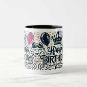 Verjaardag cadeau koffie mok (Center)
