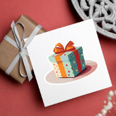 Verjaardag Cadeau met Oranje Boog Sticker